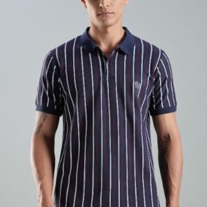 PR42 || Navy || 100% Cotton Polo T-Shirt