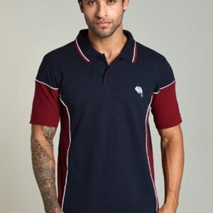 PR43 || Navy || 100% Cotton Polo T-Shirt