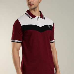 PR44 || Maroon || 100% Cotton Polo T-Shirt