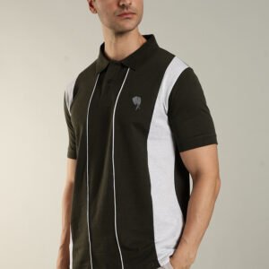 PR44 || Olive || 100% Cotton Polo T-Shirt