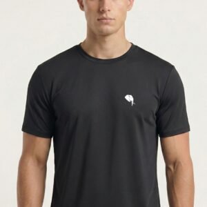 RHSOO2A||BLACK|| Round Neck Half Sleeve